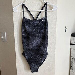 Nike Womens Hydrastrong Digi Haze Racerback one piece swimsuit